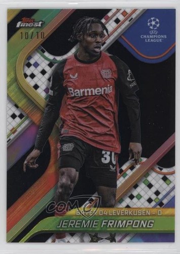 Jeremie Frimpong 2024 Topps Finest Black Refractor /10