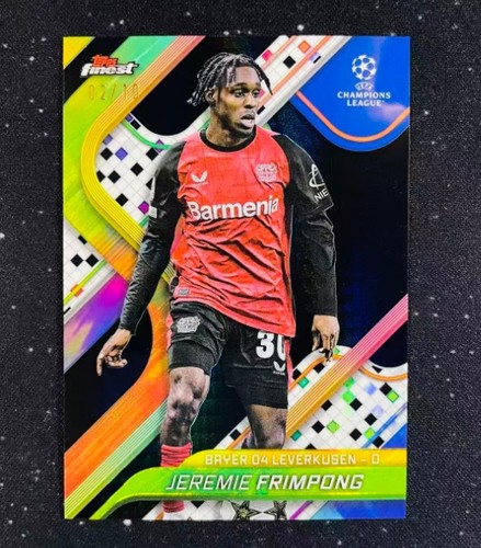 Jeremie Frimpong 2024 Topps Finest Black Refractor /10