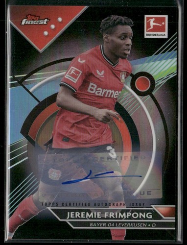 Jeremie Frimpong 2022 Topps Finest Black Refractor /150