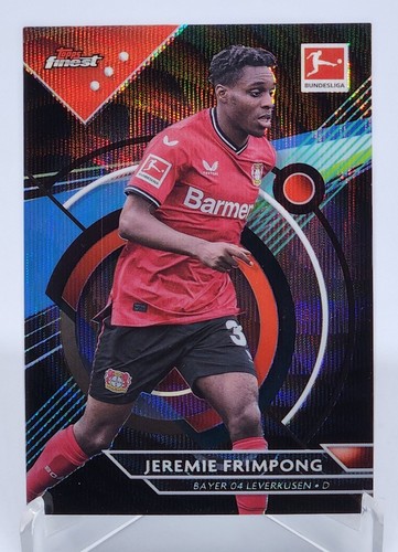 Jeremie Frimpong 2023 Topps Finest Black Wave Refractor #96