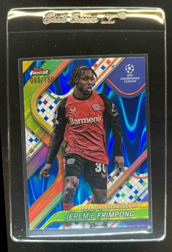 Jeremie Frimpong 2024 Topps Finest Blue Raywave Refractor /150