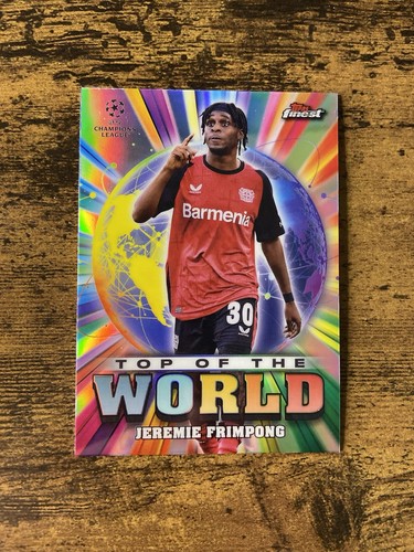 Jeremie Frimpong 2025 Topps Finest Champions League TW-24