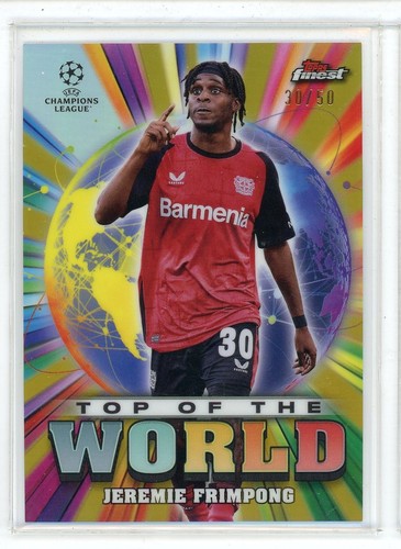 Jeremie Frimpong 2024 Topps Finest Gold /50