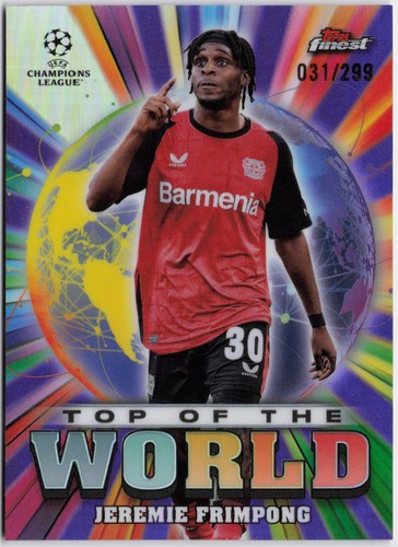 Jeremie Frimpong 2024 Topps Finest Purple Refractor /299