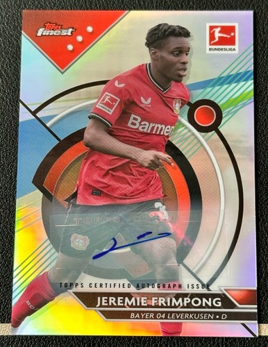 Jeremie Frimpong 2022 Topps Finest Refractor /96