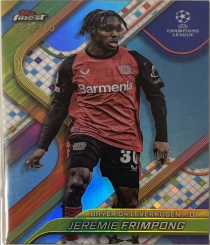 Jeremie Frimpong 2024 Topps Finest Sky Blue 227/275
