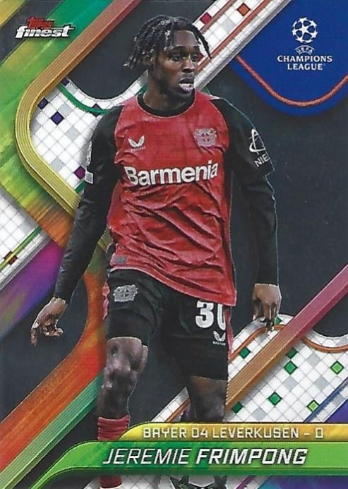 Jeremie Frimpong 2024 Topps Finest UEFA Club Competitions