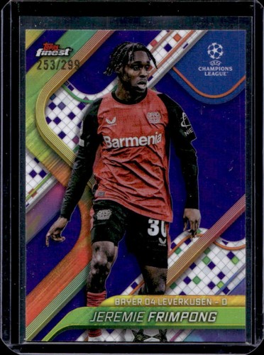 Jeremie Frimpong 2024 Topps Finest UEFA Purple Refractor /299