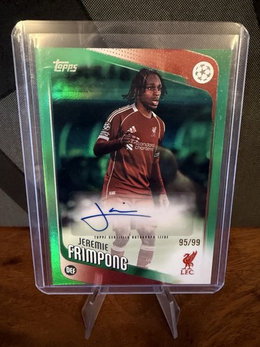 Jeremie Frimpong 2025 Topps Flagship Green /99