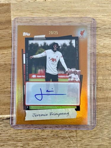 Jeremie Frimpong 2025 Topps Focus True Orange /25