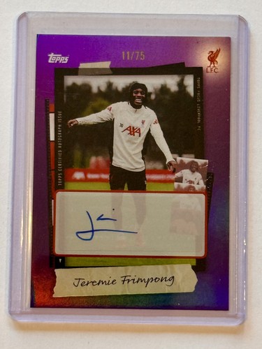 Jeremie Frimpong 2025 Topps Focus True Purple /75