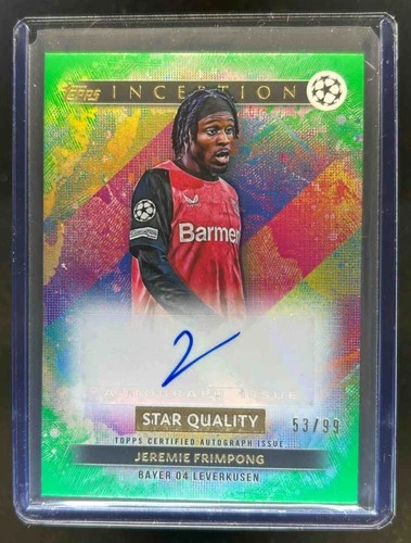 Jeremie Frimpong 2024 Topps Inception UEFA Green /99