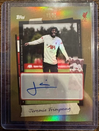 Jeremie Frimpong 2025 Topps Liverpool Focus /50