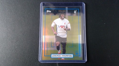 Jeremie Frimpong 2025 Topps Liverpool Focus Blue Foil /150