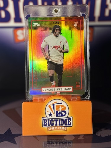 Jeremie Frimpong 2026 Topps Liverpool Focus Red Foil /5
