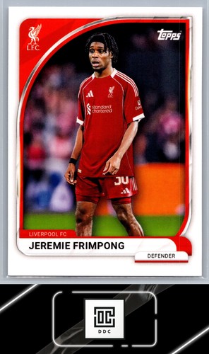Jeremie Frimpong 2025 Topps Liverpool Team Set