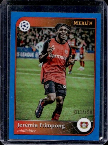 Jeremie Frimpong 2024 Topps Merlin Chrome Blue Refractor /150