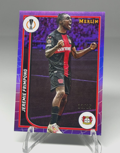 Jeremie Frimpong 2024 Topps Merlin Chrome Purple Refractor /15