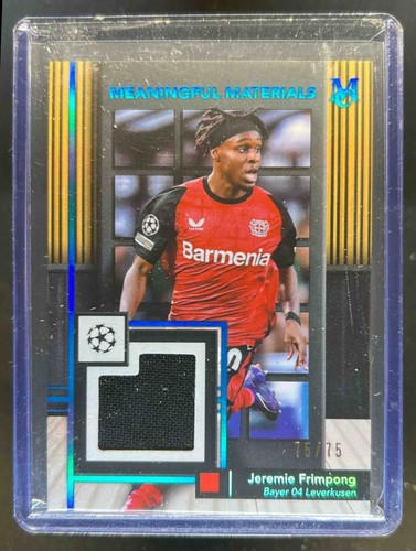 Jeremie Frimpong 2024 Topps Museum UEFA Sapphire /75