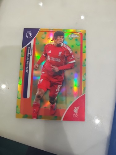 Jeremie Frimpong 2026 Topps Premier League Chrome Pineapple Blast