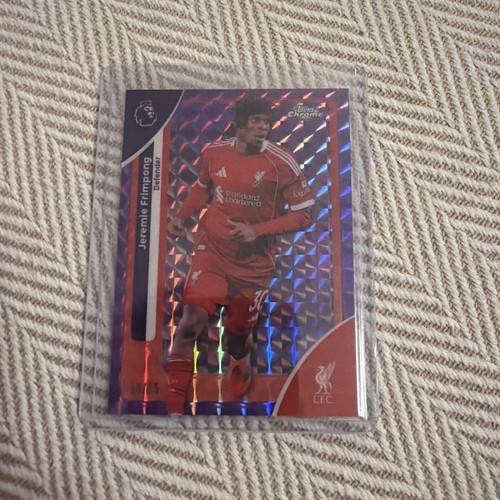 Jeremie Frimpong 2025 Topps Premier League Chrome Purple /75
