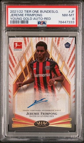 Jeremie Frimpong 2021 Topps Tier One Red /10