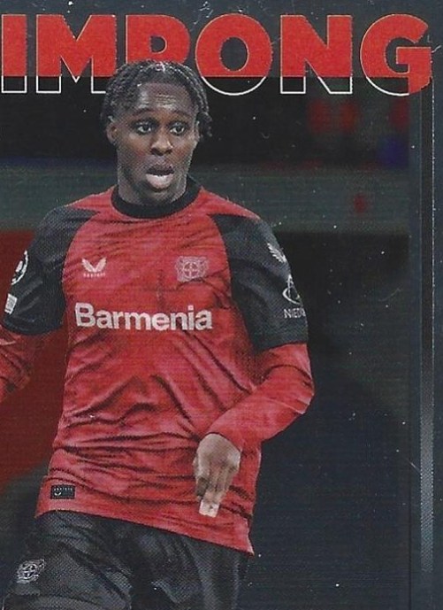 Jeremie Frimpong 2024 Topps Chrome UEFA Club Competitions