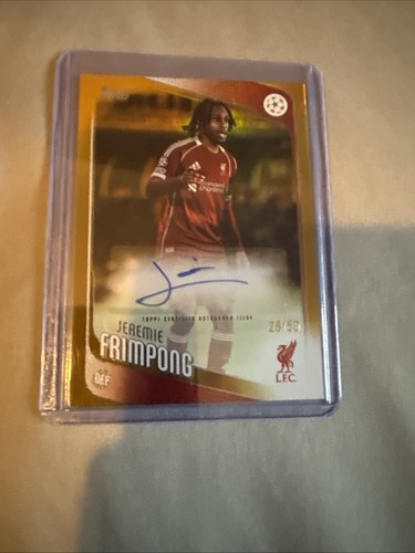 Jeremie Frimpong 2025 Topps UCC Flagship Gold /50