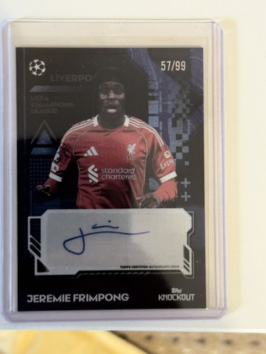 Jeremie Frimpong 2025 Topps UCC Knockout /99