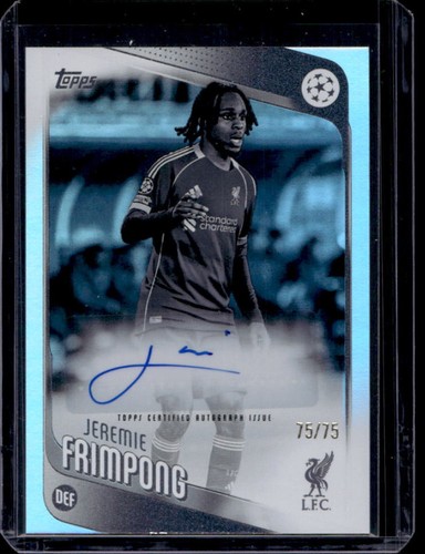 Jeremie Frimpong 2025 Topps UEFA Black & White Foil /75
