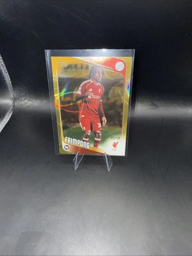 Jeremie Frimpong 2025 Topps UEFA Champions League Gold /50