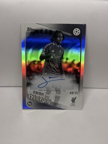 Jeremie Frimpong 2025 Topps UEFA Club Competition Black and White