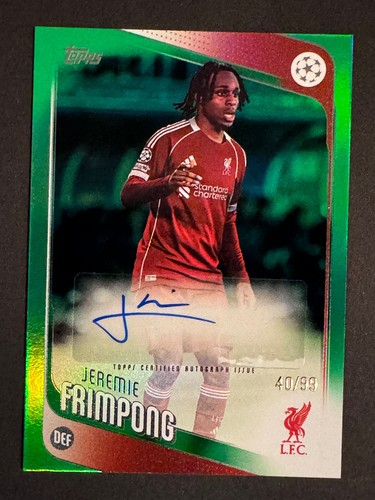 Jeremie Frimpong 2025 Topps UEFA Club Competitions /99