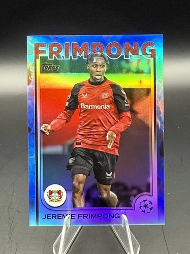 Jeremie Frimpong 2024 Topps UEFA Club Competitions Blue Inferno /125