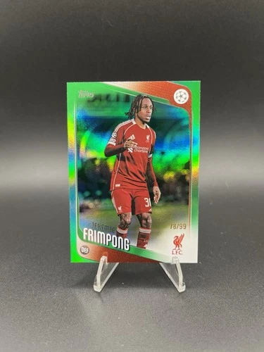 Jeremie Frimpong 2025 Topps UEFA Club Competitions Green Foil /99