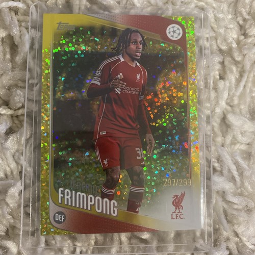 Jeremie Frimpong 2025 Topps UEFA Club Competitions Holofoil Amarillo /299