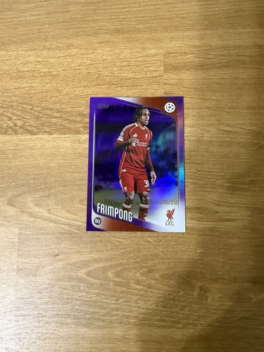 Jeremie Frimpong 2025 Topps UEFA Club Competitions Viola FoilFractor /250