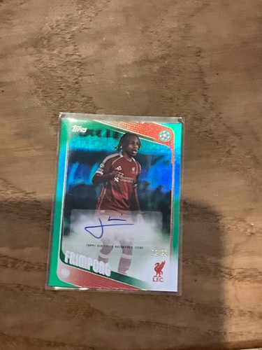 Jeremie Frimpong 2025 Topps UEFA Green Refractor /99