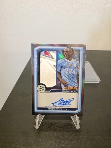 Jeremy Doku 2023 Topps Merlin Chrome