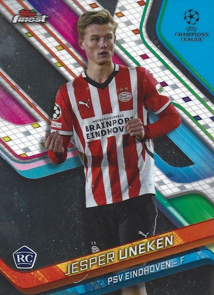 Jesper Uneken 2024 Topps Finest UEFA Club Competitions