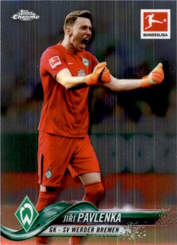 Jiri Pavlenka 2018 Topps Chrome Bundesliga 80