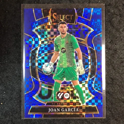 Joan Garcia 2025 Panini Select La Liga Terrace Blue Checker #3