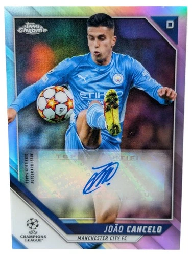Joao Cancelo 2021 Topps Chrome UEFA Champions League Refractor