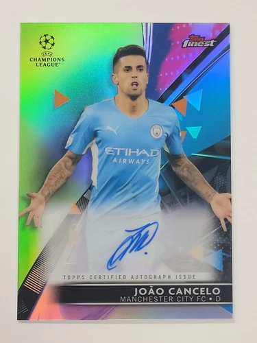 Joao Cancelo 2021 Topps Finest Green Refractor /99
