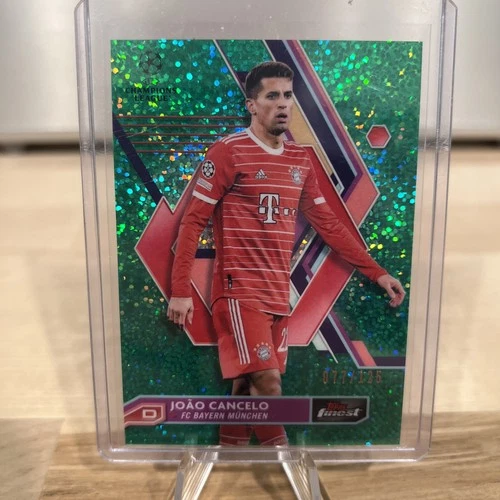 Joao Cancelo 2022 Topps Finest Green Speckle Refractor