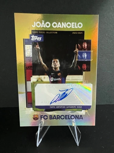 Joao Cancelo 2023 Topps Focus Gold /50