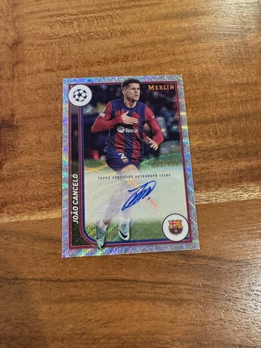 Joao Cancelo 2023 Topps Merlin Chrome Blue Wave Refractor /150