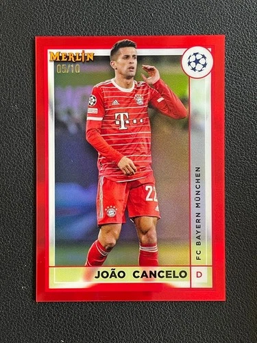 Joao Cancelo 2022 Topps Merlin Chrome Rosso /10