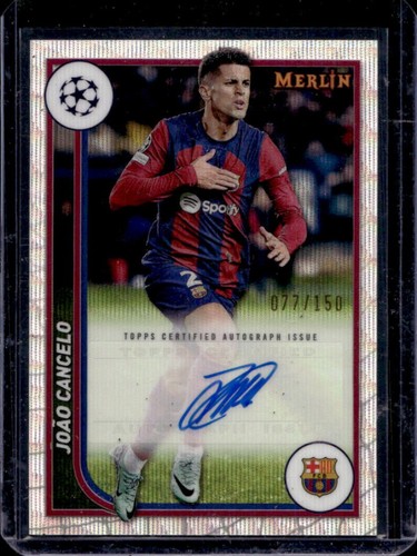 Joao Cancelo 2023 Topps Merlin Chrome Wave Refractor /150
