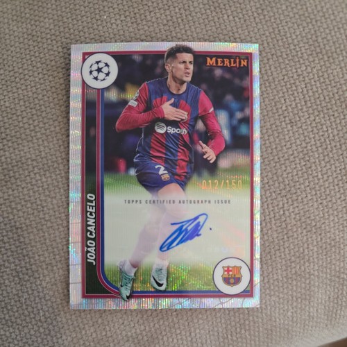 Joao Cancelo 2023 Topps Merlin Chrome Wave Rifrattore /150